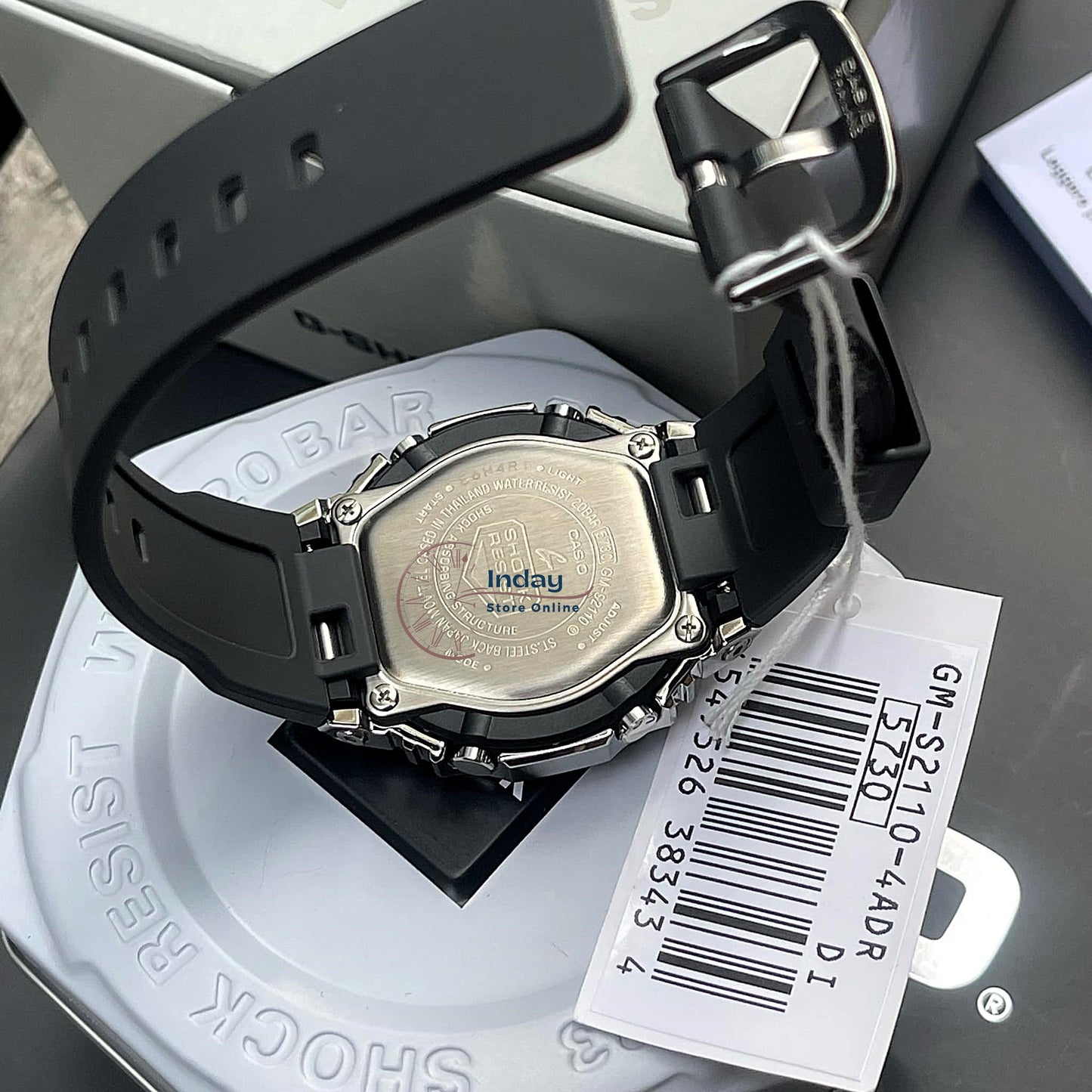 Casio G-Shock Women's Watch GM-S2110-4A Resin Band Shock Resistant Mineral Glass