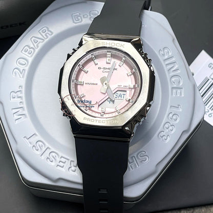 Casio G-Shock Women's Watch GM-S2110-4A Resin Band Shock Resistant Mineral Glass