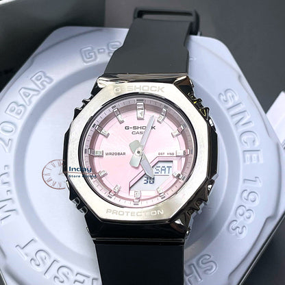 Casio G-Shock Women's Watch GM-S2110-4A Resin Band Shock Resistant Mineral Glass