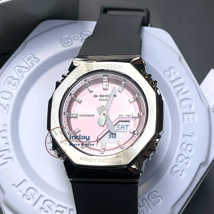 Casio G-Shock Women's Watch GM-S2110-4A Resin Band Shock Resistant Mineral Glass