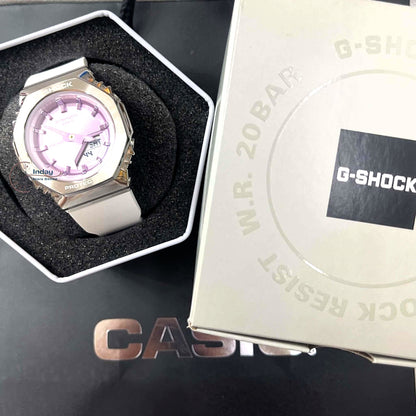 Casio G-Shock Women's Watch GM-S2110-7A6 Resin Band Mineral Glass Shock Resistant