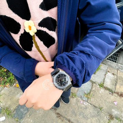 Casio G-Shock Women's Watch  GM-S2110B-8A Resin Band Mineral Glass Shock Resistant