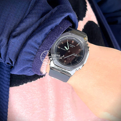 Casio G-Shock Women's Watch  GM-S2110B-8A Resin Band Mineral Glass Shock Resistant