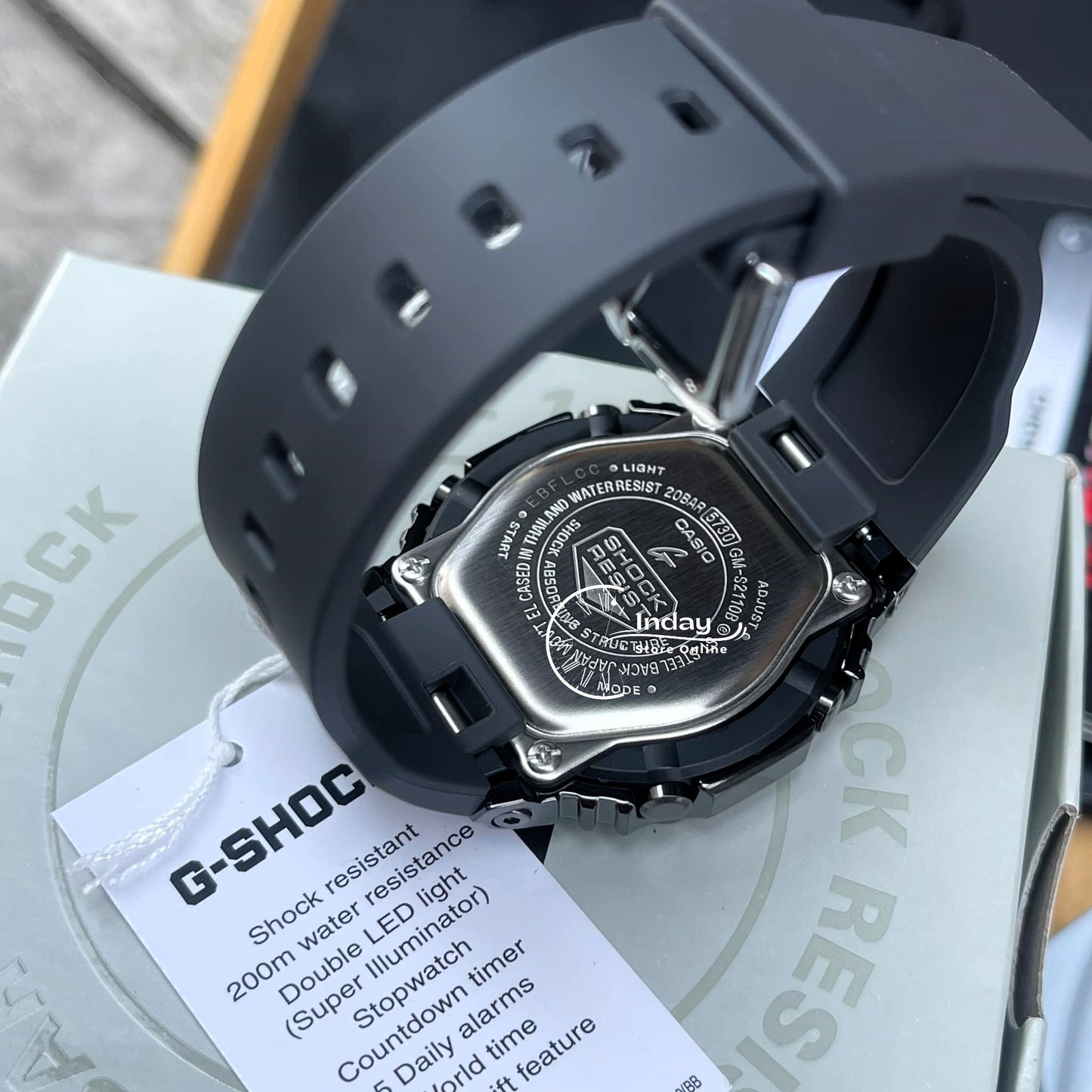 Casio G-Shock Women's Watch  GM-S2110B-8A Resin Band Mineral Glass Shock Resistant