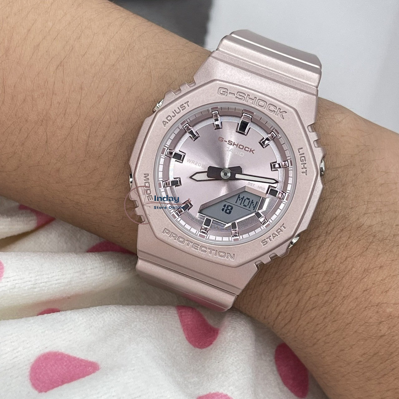 Casio G-Shock Women's Watch GMA-P2100ST-4A Bio-based Resin Band Shock Resistant Mineral Glass