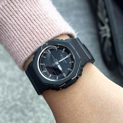 Casio G-Shock Women's Watch GMA-P2110-1A Bio-Based Resin Band Shock Resistant Mineral Glass