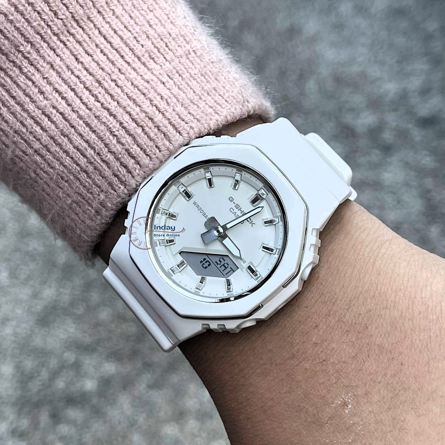 Casio G-Shock Women's Watch GMA-P2110-7A Bio-Based Resin Band Shock Resistant Mineral Glass