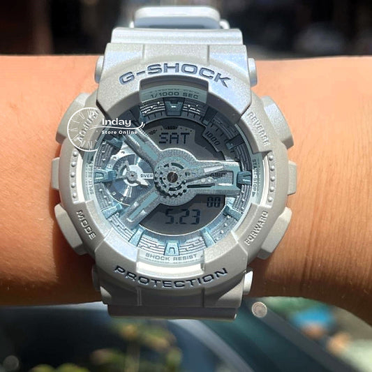 Casio G-Shock Women's Watch GMA-S110ST-2A Resin Band Mineral Glass Shock Resistant Magnetic Resistant