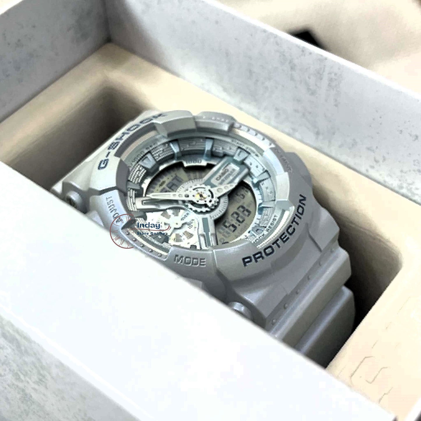 Casio G-Shock Women's Watch GMA-S110ST-2A Resin Band Mineral Glass Shock Resistant Magnetic Resistant