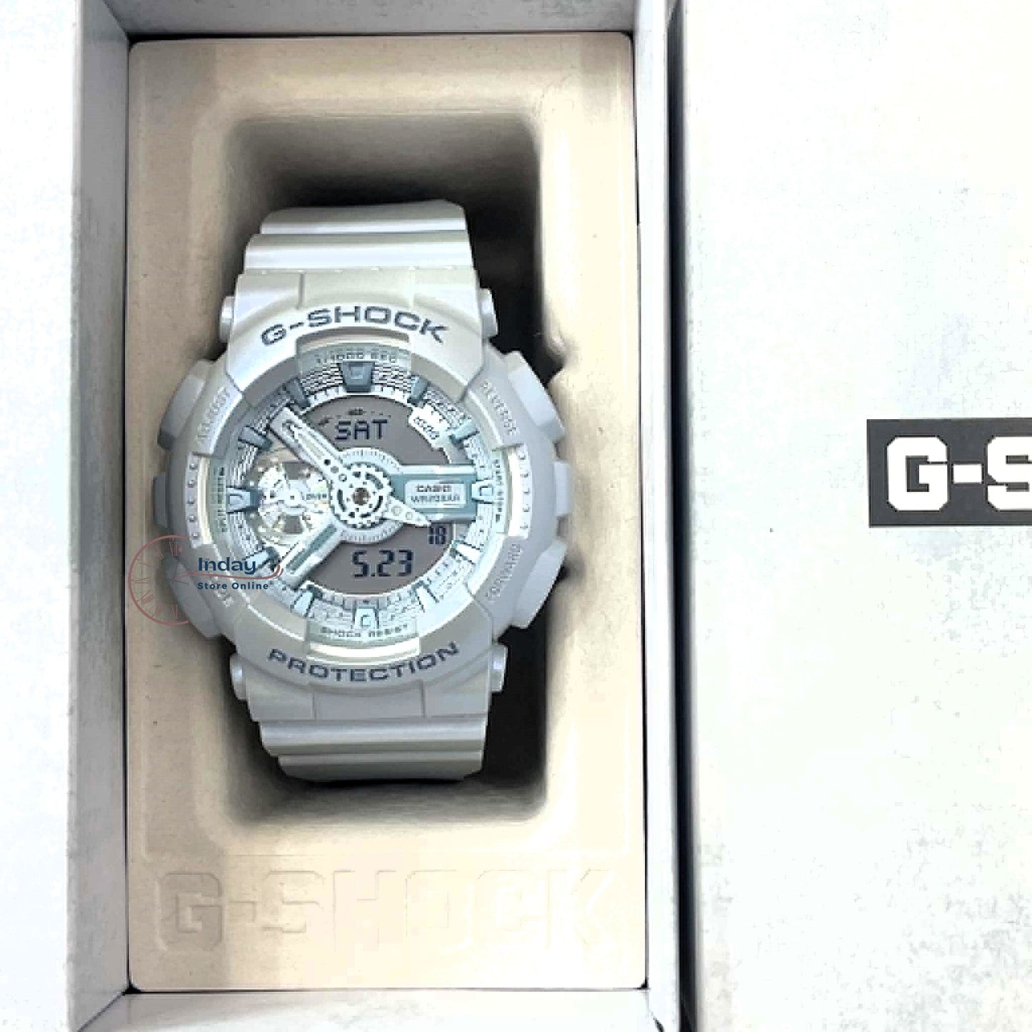 Casio G-Shock Women's Watch GMA-S110ST-2A Resin Band Mineral Glass Shock Resistant Magnetic Resistant