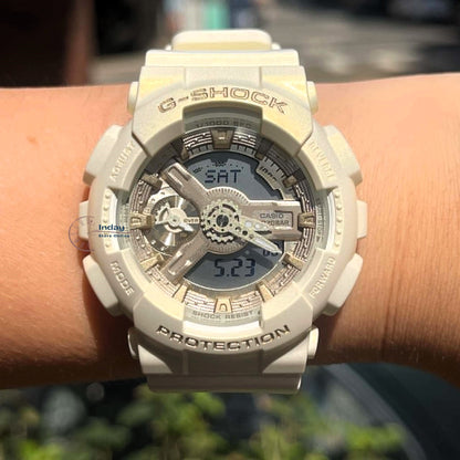 Casio G-Shock Women's Watch GMA-S110ST-7A Resin Band Mineral Glass Shock Resistant Magnetic Resistant
