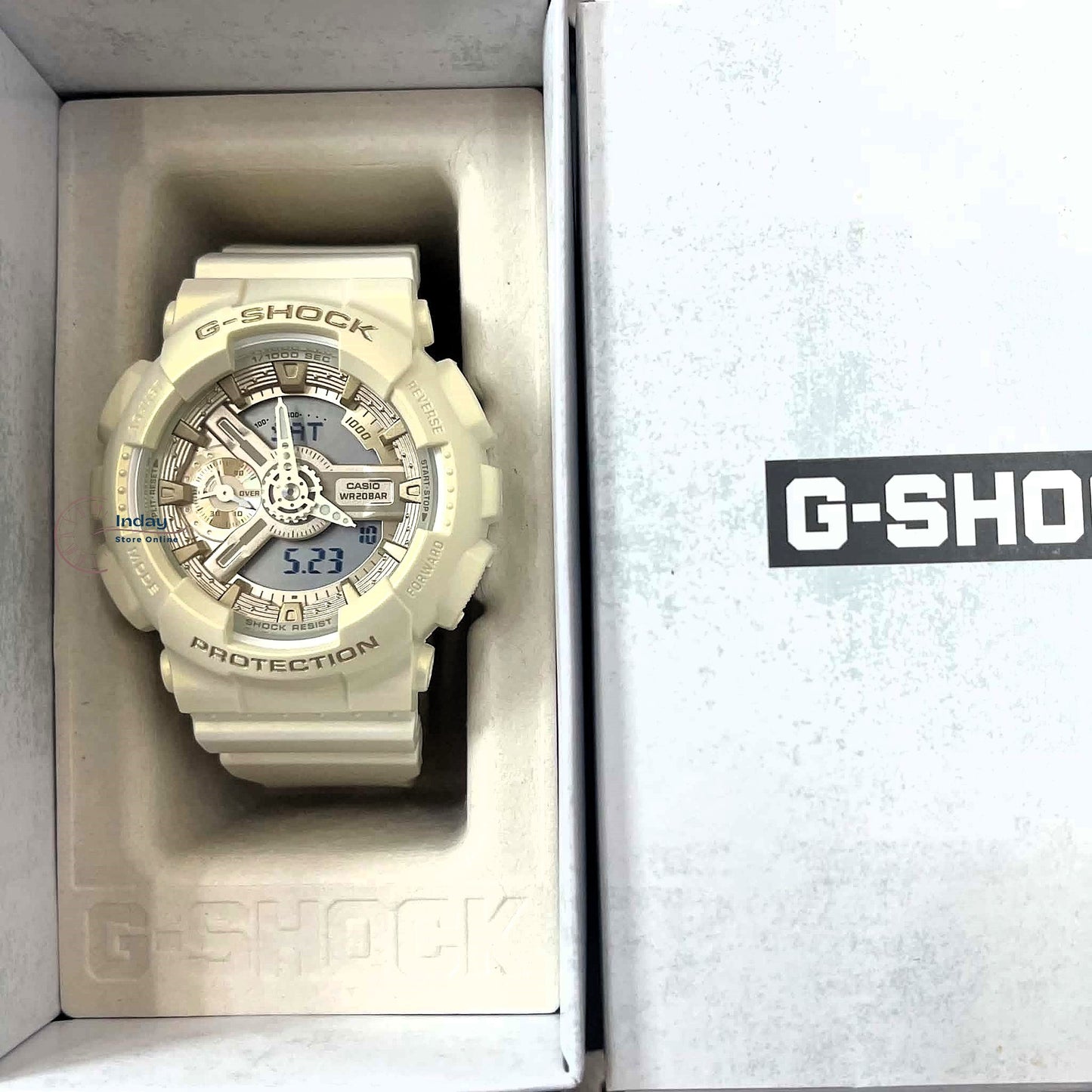 Casio G-Shock Women's Watch GMA-S110ST-7A Resin Band Mineral Glass Shock Resistant Magnetic Resistant