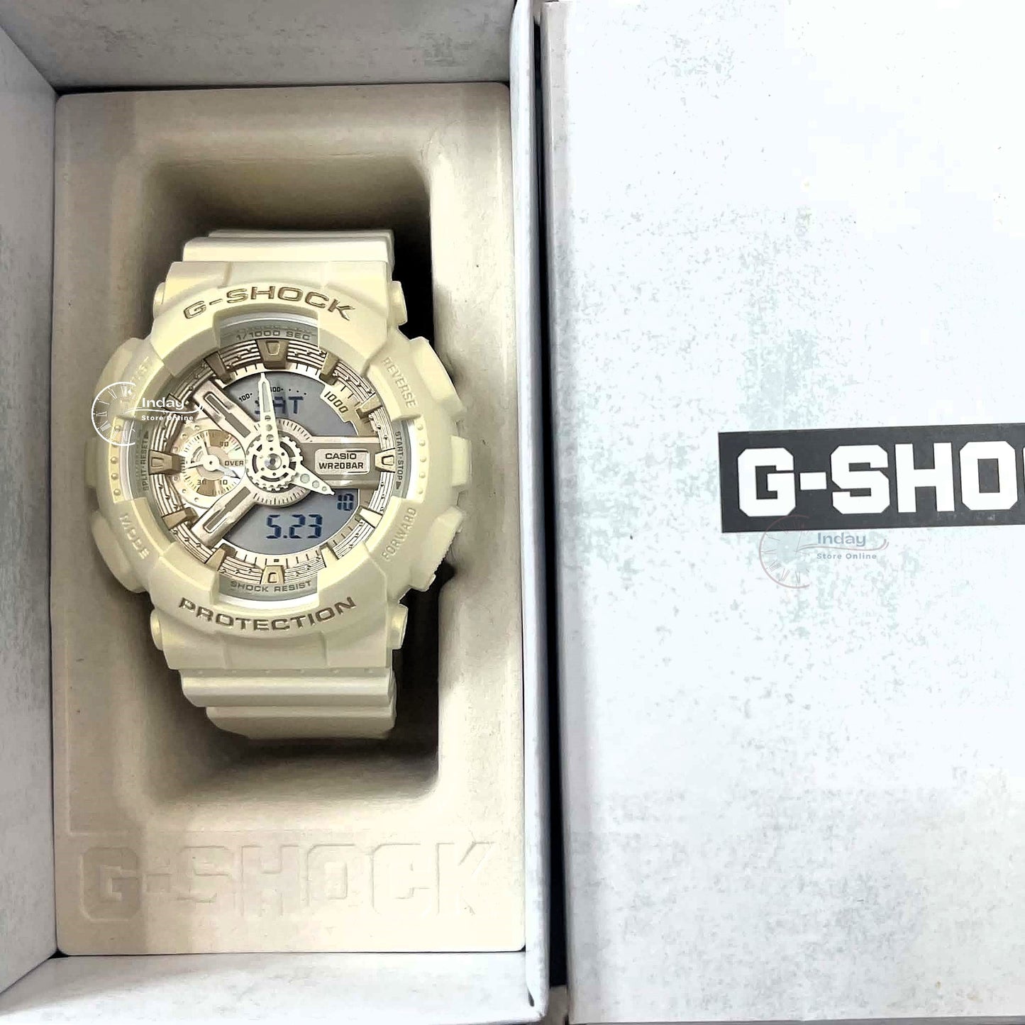 Casio G-Shock Women's Watch GMA-S110ST-7A Resin Band Mineral Glass Shock Resistant Magnetic Resistant