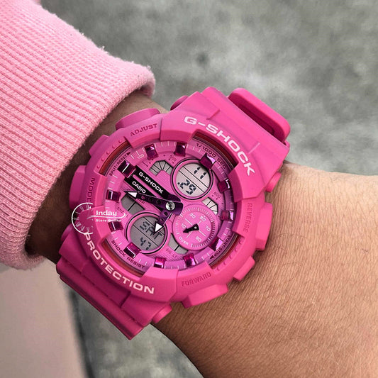 Casio G-Shock Women's Watch GMA-S140PP-4A Mineral Glass Shock Resistant Magnetic Resistant