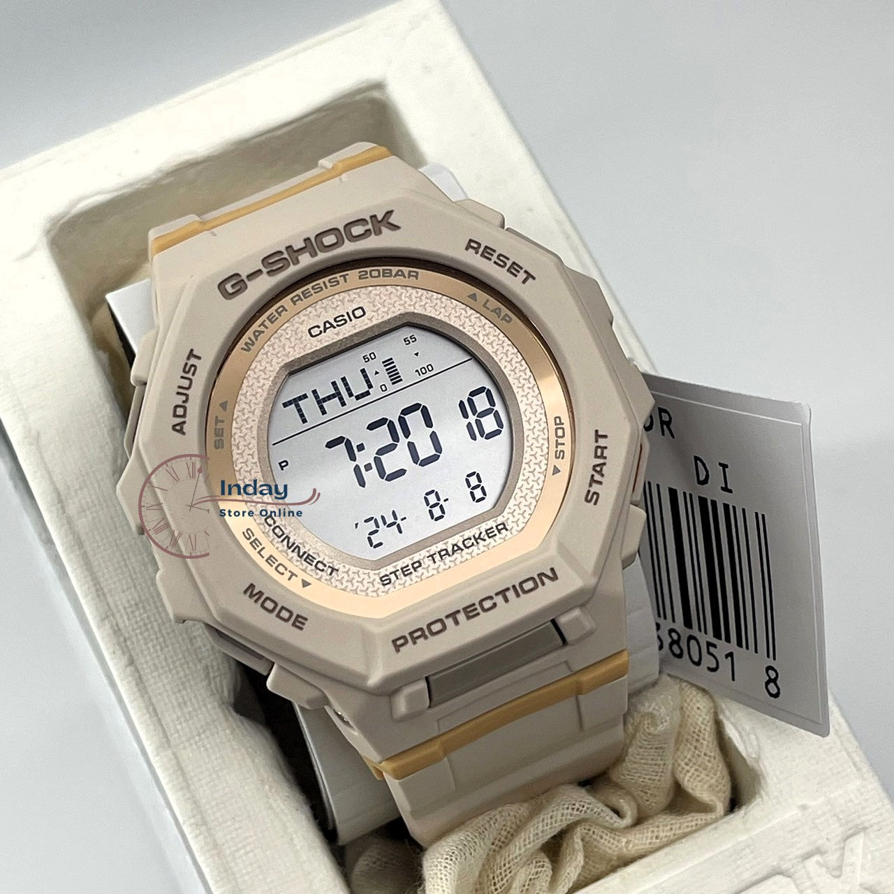 Casio G-Shock Women's Watch GMD-B300-4 G-Squad Bio-based Resin Shock Resistant Mobile link Bluetooth