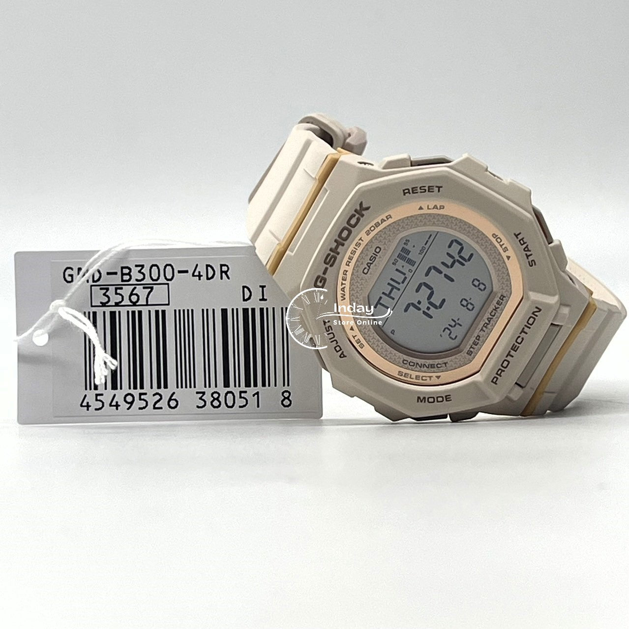 Casio G-Shock Women's Watch GMD-B300-4 G-Squad Bio-based Resin Shock Resistant Mobile link Bluetooth