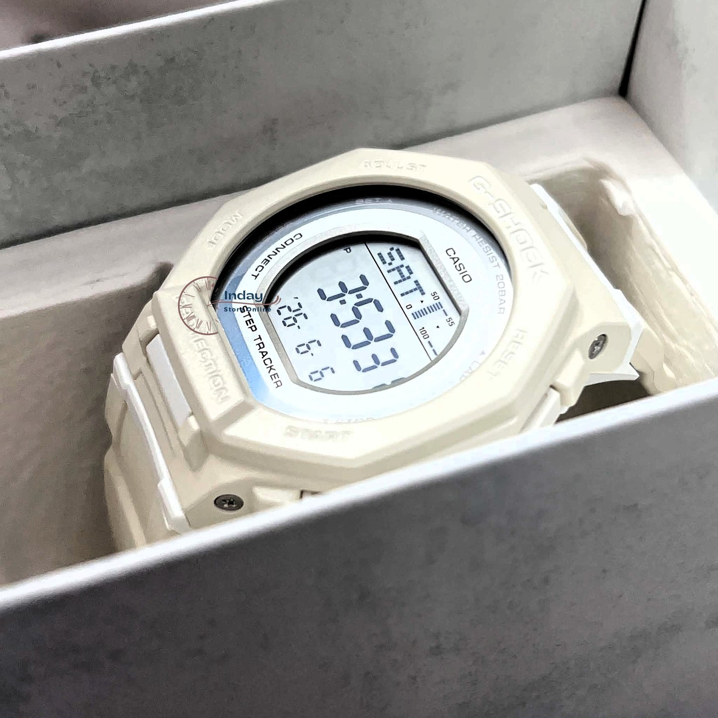Casio G-Shock Women's Watch GMD-B300-7 Resin Band Shock Resistant Mineral Glass Bluetooth® Battery Life: 2 Years