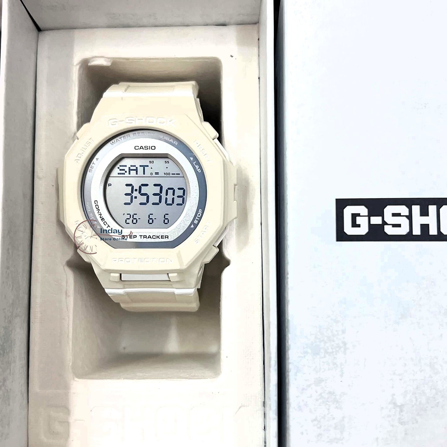 Casio G-Shock Women's Watch GMD-B300-7 Resin Band Shock Resistant Mineral Glass Bluetooth® Battery Life: 2 Years