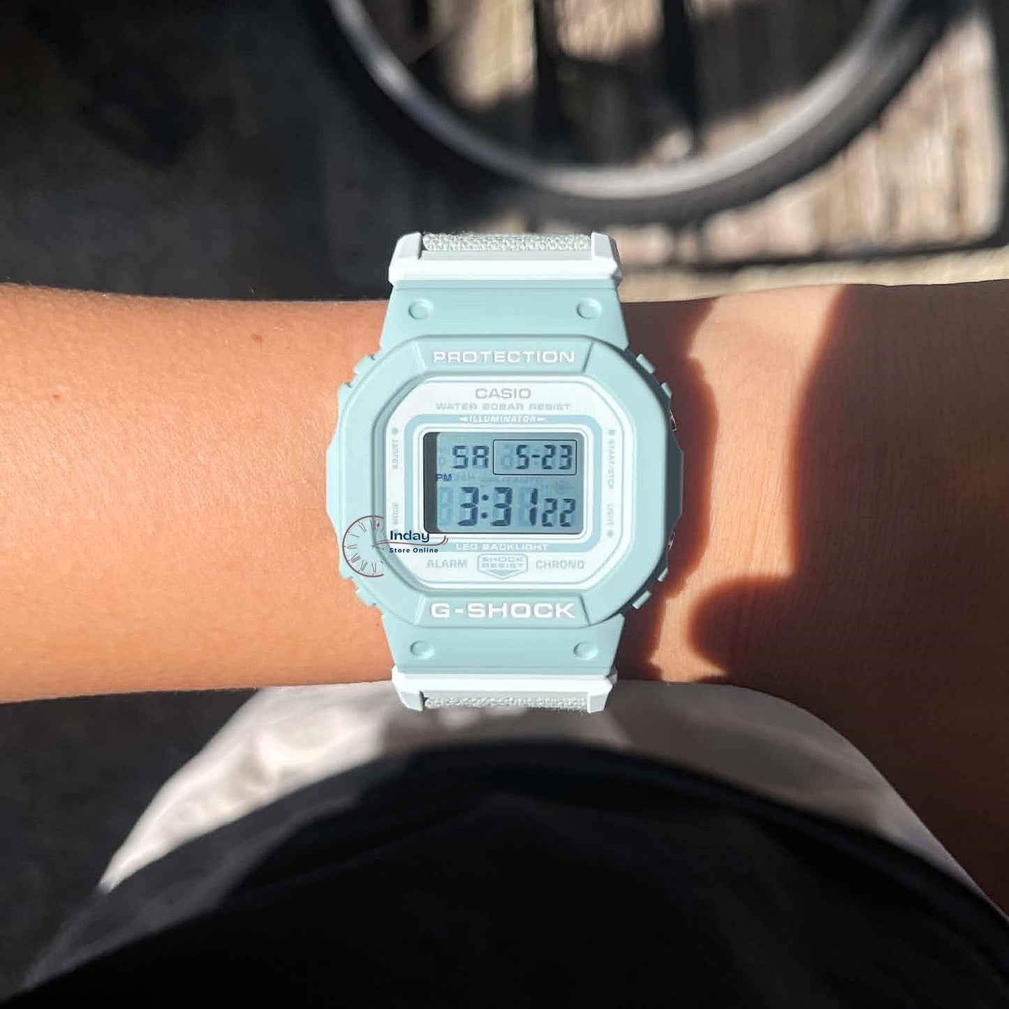 Casio G-Shock Women's Watch GMD-S5600CT-3 Digital New Arrival Cloth band Shock Resistant Mineral Glass