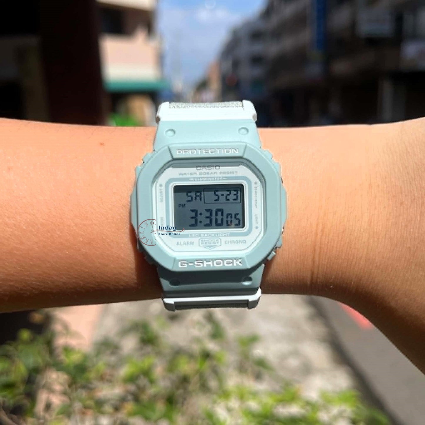 Casio G-Shock Women's Watch GMD-S5600CT-3 Digital New Arrival Cloth band Shock Resistant Mineral Glass