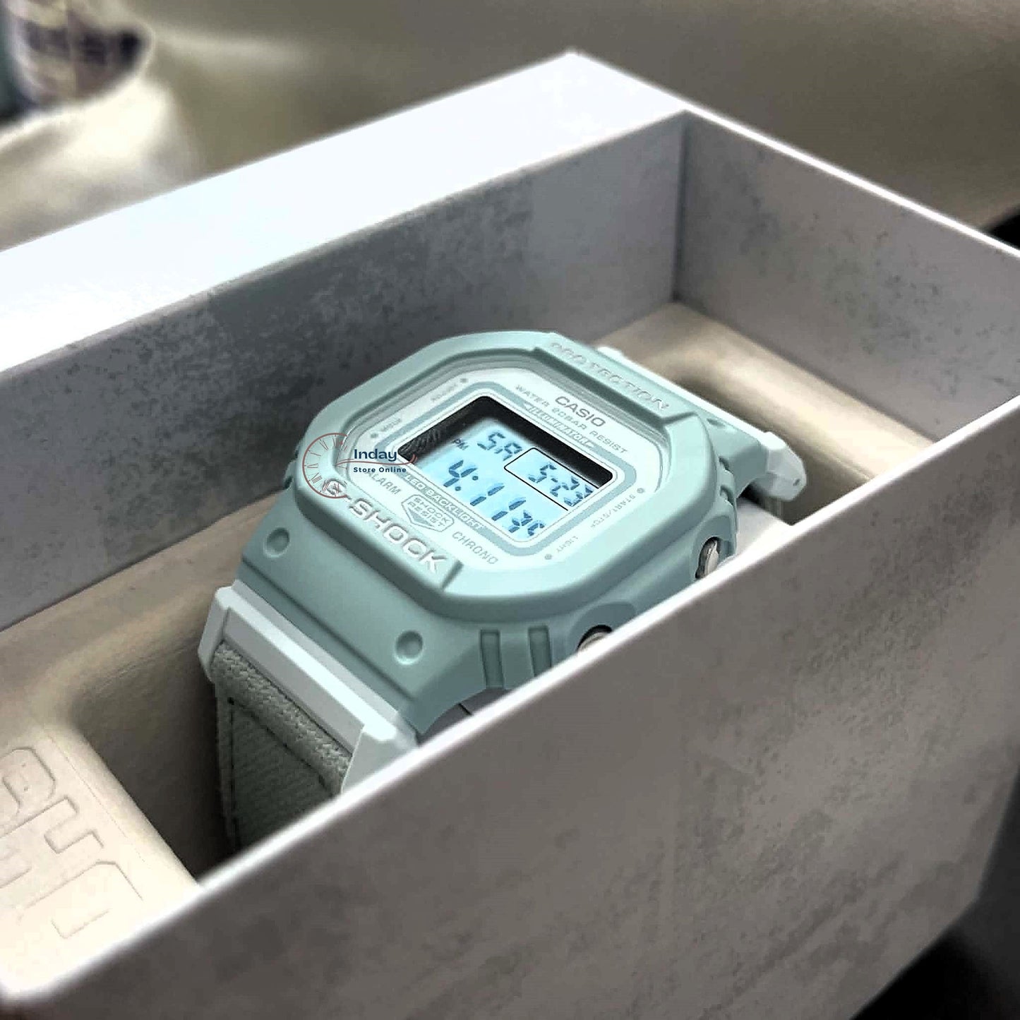 Casio G-Shock Women's Watch GMD-S5600CT-3 Digital New Arrival Cloth band Shock Resistant Mineral Glass