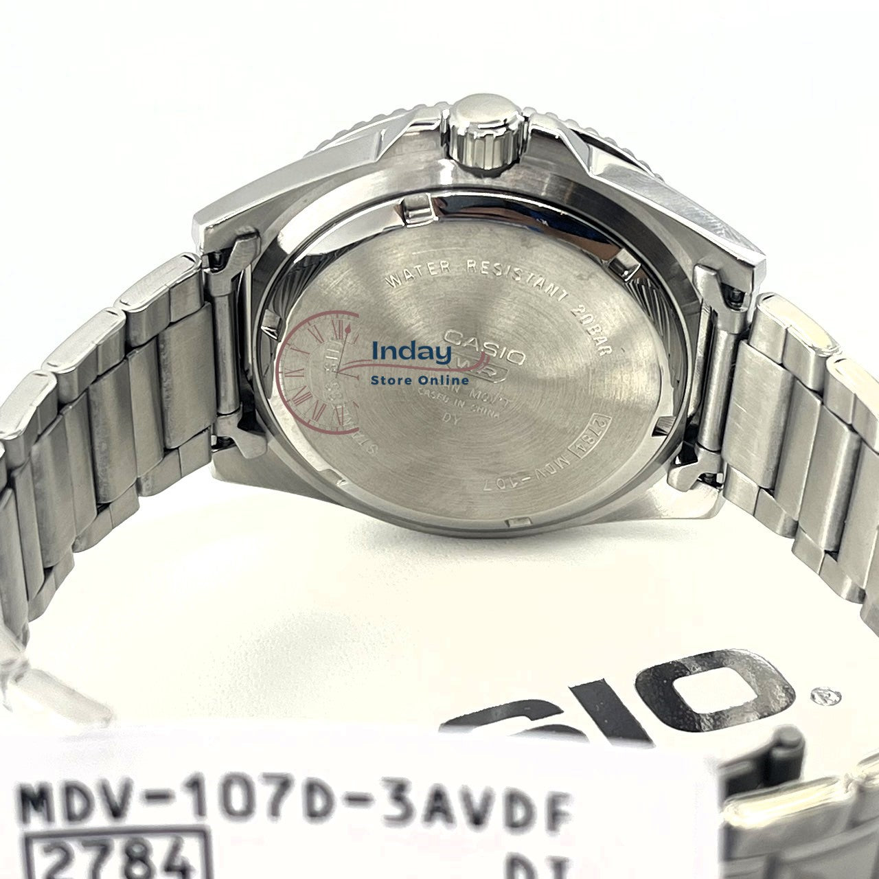 Casio Men's Watch MDV-107D-3A Stainless Steel Band Mineral Glass