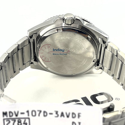 Casio Men's Watch MDV-107D-3A Stainless Steel Band Mineral Glass