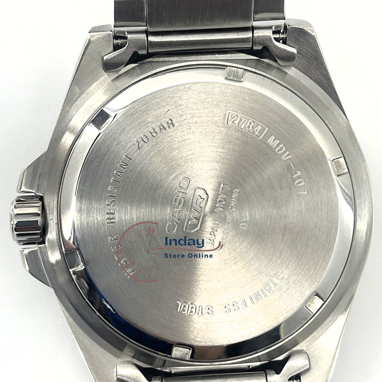 Casio Men's Watch MDV-107D-3A Stainless Steel Band Mineral Glass