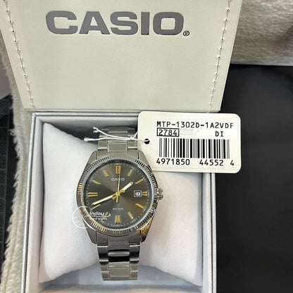 Casio Fashion Men's Watch MTP-1302D-1A2 Mineral Glass Stainless Steel Band