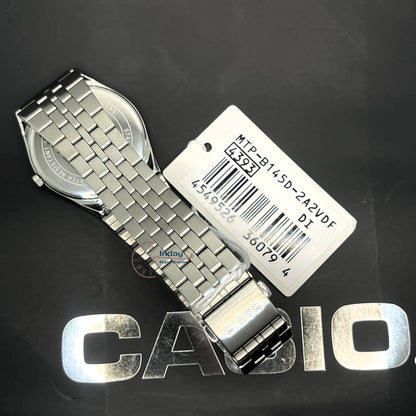 Casio Men's Watch MTP-B145D-2A2 Mineral Glass Stainless Steel Band