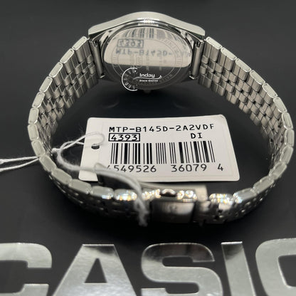Casio Men's Watch MTP-B145D-2A2 Mineral Glass Stainless Steel Band