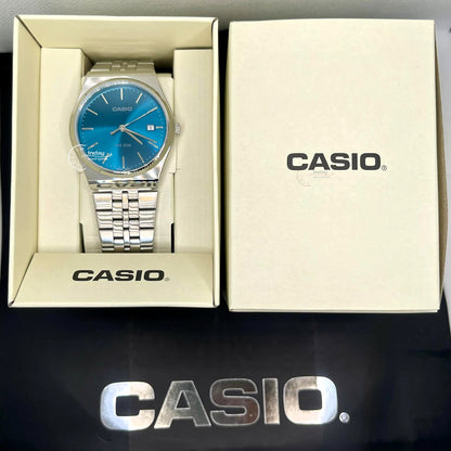 Casio Men's Watch MTP-B145D-2A2 Mineral Glass Stainless Steel Band