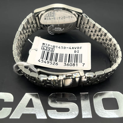 Casio Men's Watch MTP-B145D-4A Mineral Glass Stainless Steel Band