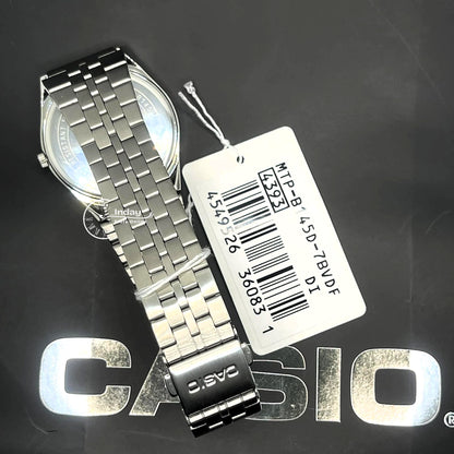 Casio Standard Men's Watch MTP-B145D-7B Mineral Glass Stainless Steel Band One-touch 3-fold Clasp