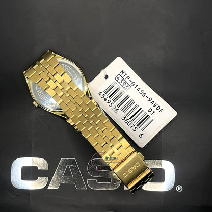 Casio Standard Men's Watch MTP-B145G-9A Mineral Glass Stainless Steel Band One-touch 3-fold Clasp