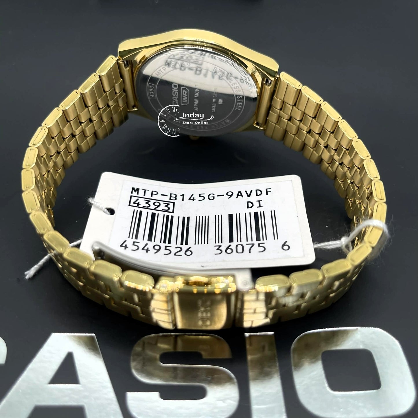Casio Standard Men's Watch MTP-B145G-9A Mineral Glass Stainless Steel Band One-touch 3-fold Clasp