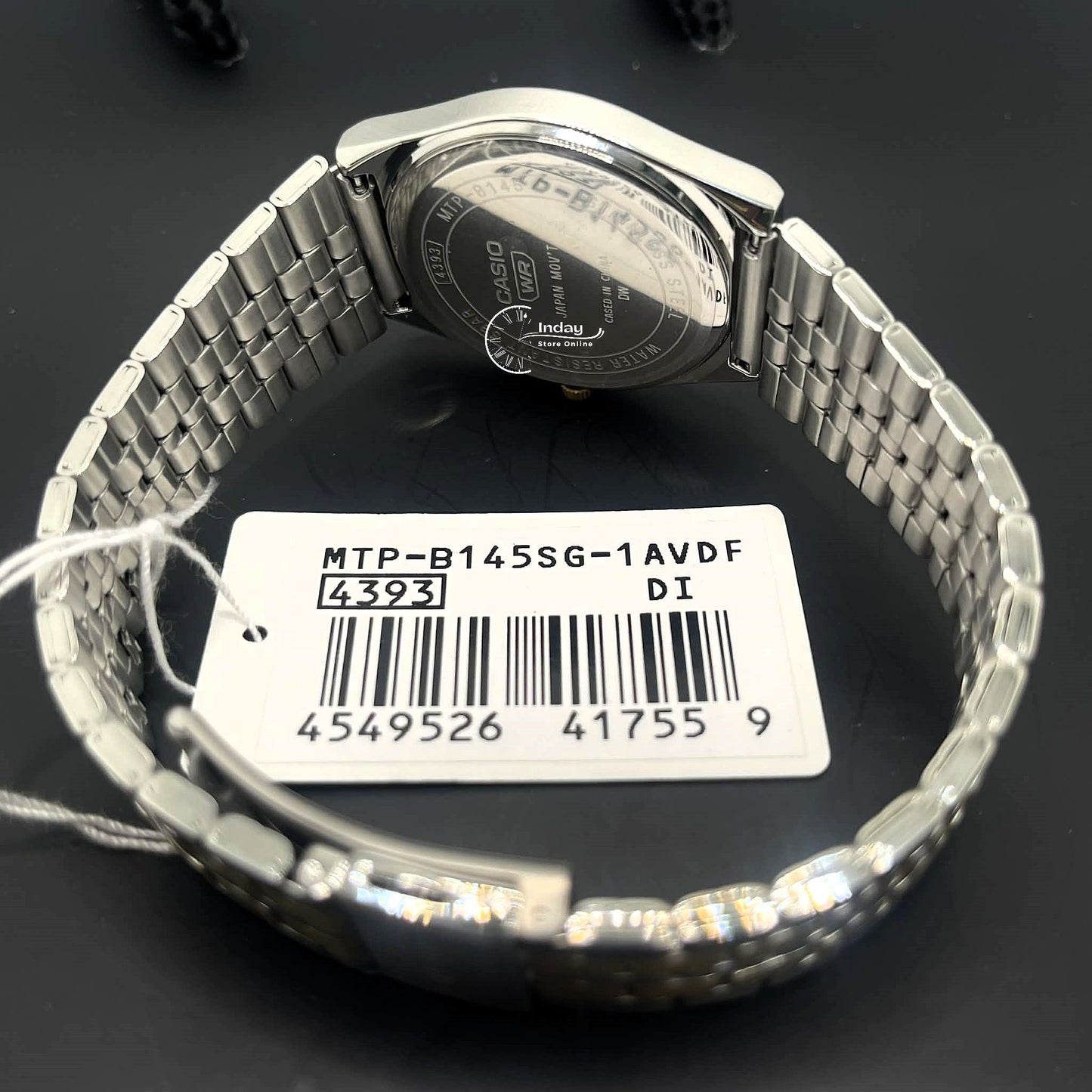 Casio Men's Watch MTP-B145SG-1A Mineral Glass Two-Tone Stainless Steel Band