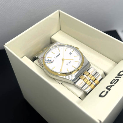 Casio Men's Watch MTP-B145SG-7A Mineral Glass Two-Tone Stainless Steel Band