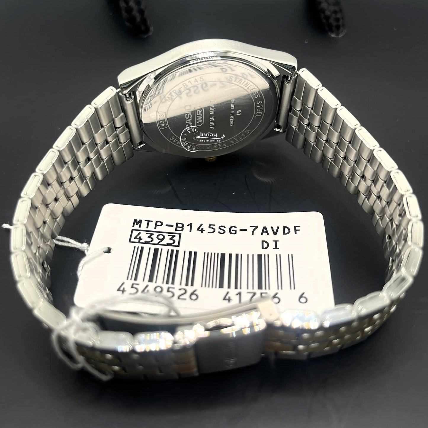 Casio Men's Watch MTP-B145SG-7A Mineral Glass Two-Tone Stainless Steel Band