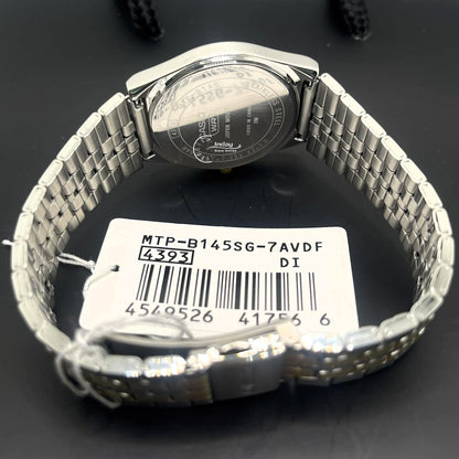 Casio Men's Watch MTP-B145SG-7A Mineral Glass Two-Tone Stainless Steel Band