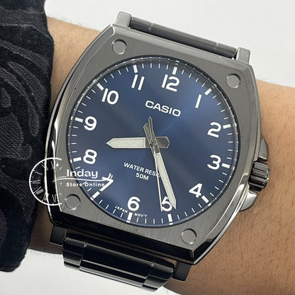 Casio Men's Watch MTP-E730B-2A Standard Analog Black Ion Plated Case