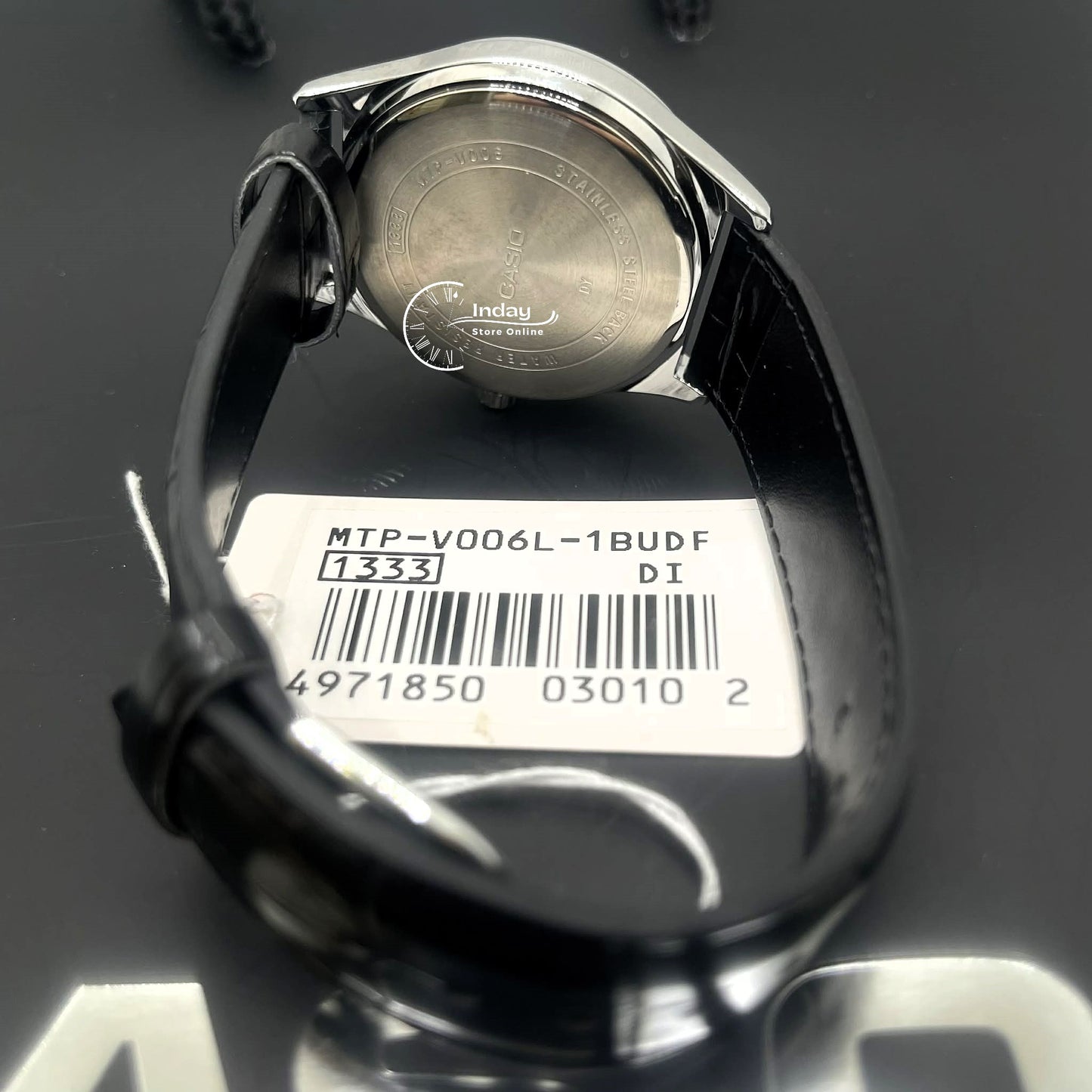 Casio Standard Men's Watch MTP-V006L-1B Enticer Men Black Leather Strap Mineral Glass