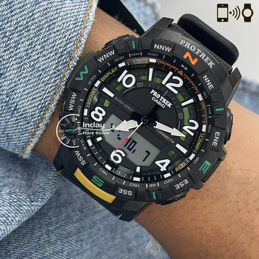 Casio Men's Watch PRT-B50-2 PRO TREK Resin Band Mineral Glass