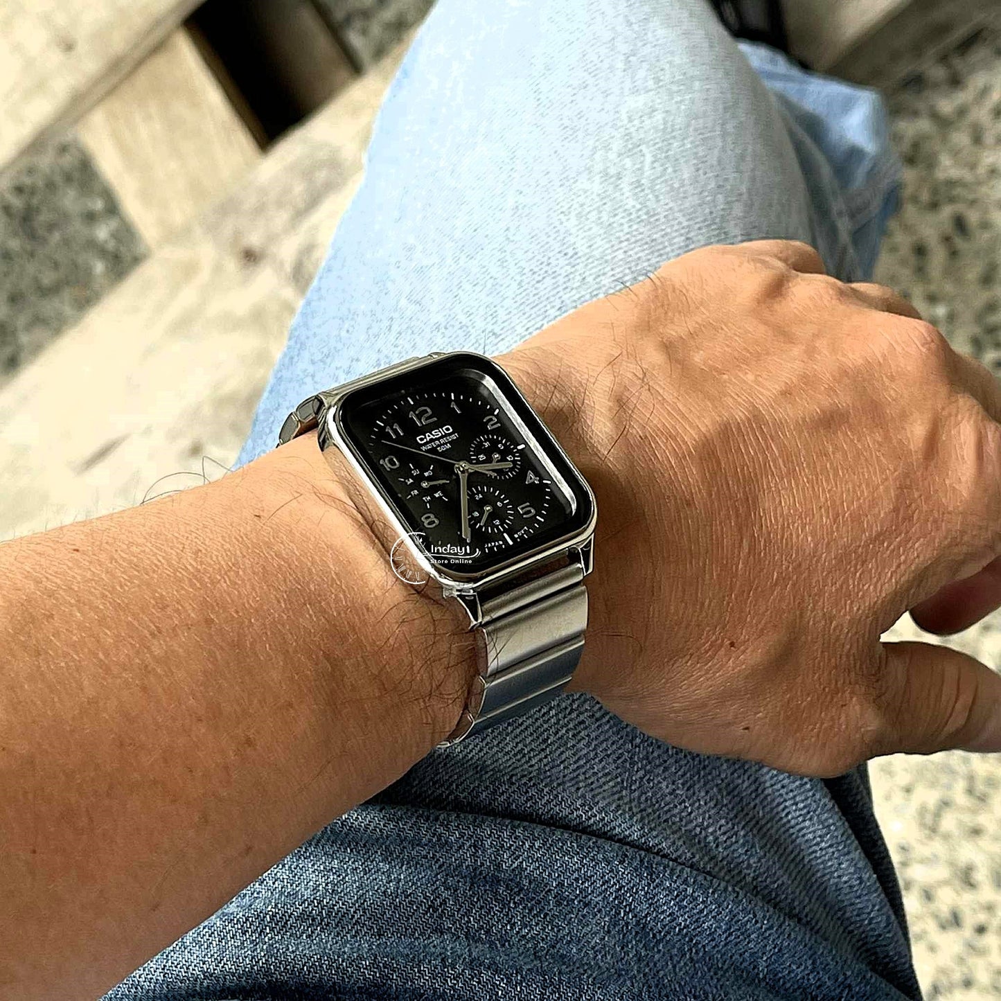 Casio Standard Unisex Watch MTP-M306D-1A Mineral Glass Stainless Steel Band