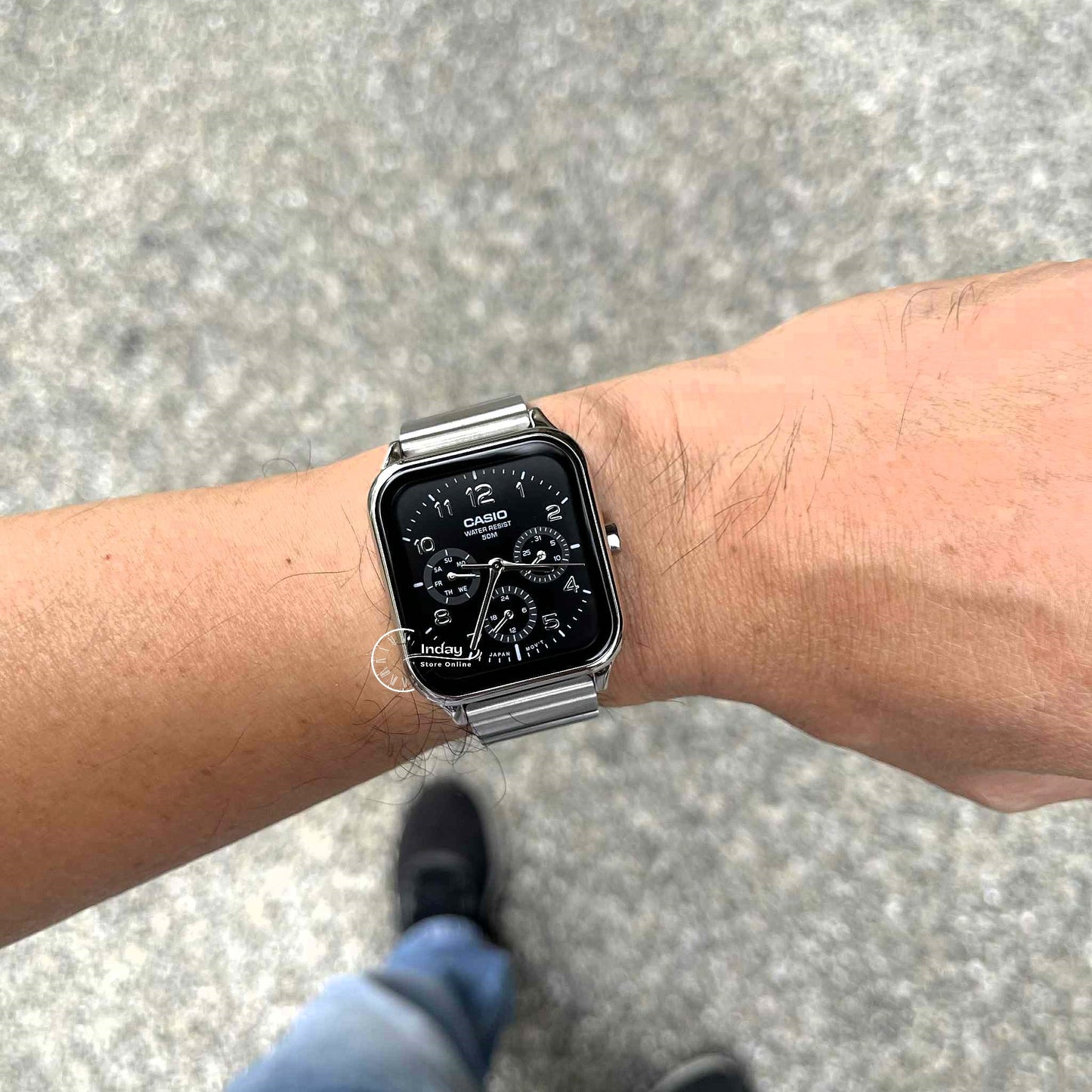 Casio Standard Unisex Watch MTP-M306D-1A Mineral Glass Stainless Steel Band