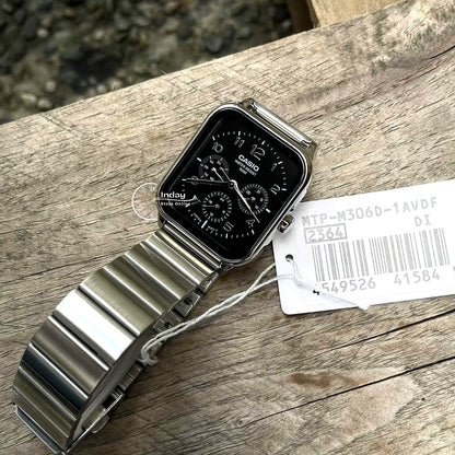 Casio Standard Unisex Watch MTP-M306D-1A Mineral Glass Stainless Steel Band