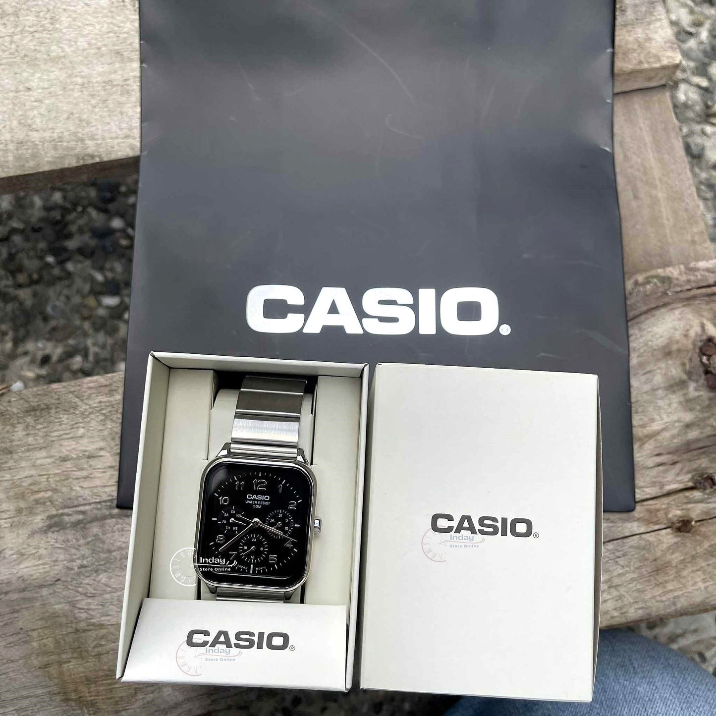 Casio Standard Unisex Watch MTP-M306D-1A Mineral Glass Stainless Steel Band