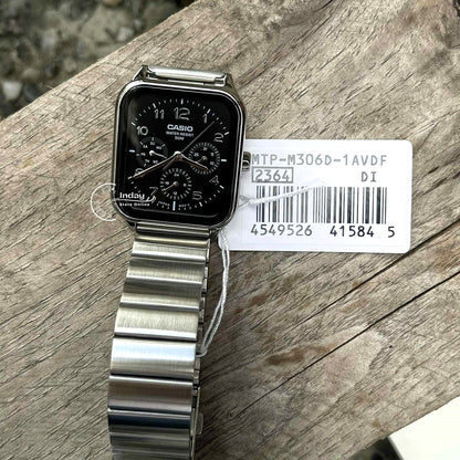 Casio Standard Unisex Watch MTP-M306D-1A Mineral Glass Stainless Steel Band