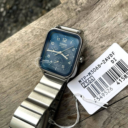 Casio Standard Unisex Watch MTP-M306D-2A Mineral Glass Stainless Steel Band