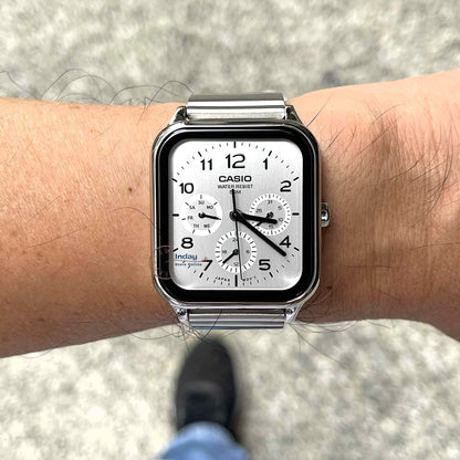 Casio Standard Unisex Watch MTP-M306D-7A Mineral Glass Stainless Steel Band